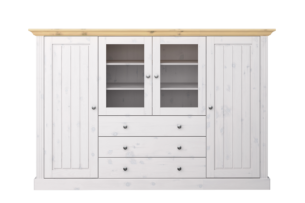 MONACO, https://dev1-mda.konsimo.pl/kolekcja/monaco/ Komoda biały/sosna naturalna - zdjęcie