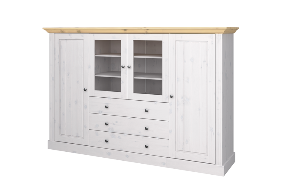 MONACO Komoda biały/sosna naturalna - zdjęcie 1