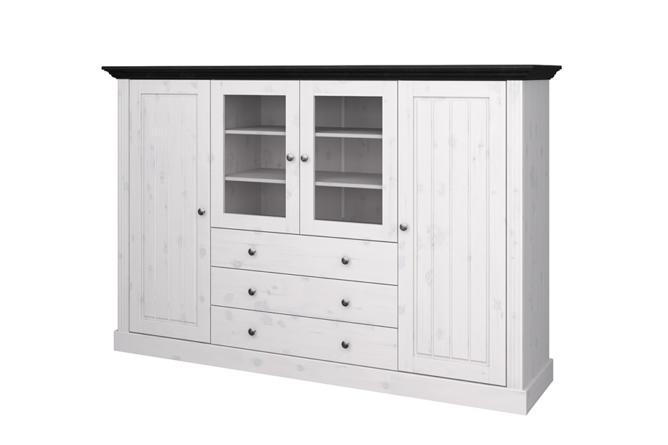 MONACO Komoda biały/wenge - zdjęcie 1