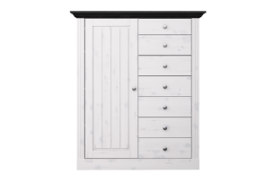 MONACO, https://dev1-mda.konsimo.pl/kolekcja/monaco/ Komoda biały/wenge - zdjęcie