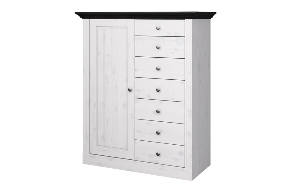 MONACO Komoda biały/wenge - zdjęcie 1