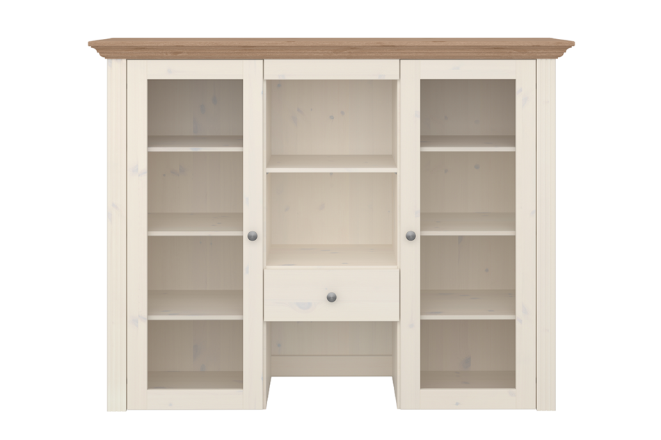 MONACO Nadstawka do komody biały/sosna - zdjęcie 0