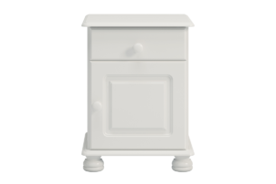 RICHMOND, https://dev1-mda.konsimo.pl/kolekcja/richmond/ Stolik nocny biały - zdjęcie