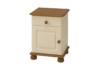 RICHMOND Stolik nocny kremowy/sosna lakierowana bejcowana - zdjęcie 2