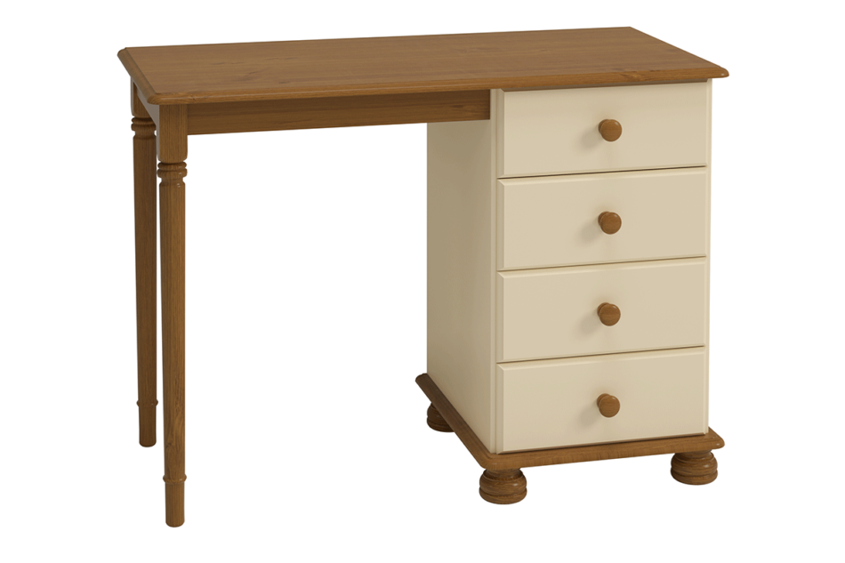 RICHMOND Biurko kremowy/sosna lakierowana bejcowana - zdjęcie 1
