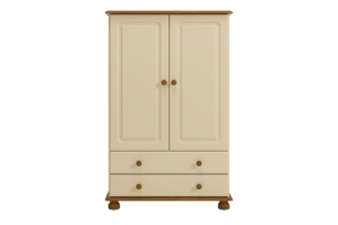 RICHMOND, https://dev1-mda.konsimo.pl/kolekcja/richmond/ Szafa kremowy/sosna lakierowana bejcowana - zdjęcie