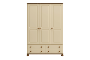 RICHMOND, https://dev1-mda.konsimo.pl/kolekcja/richmond/ Szafa ubraniowa kremowy/sosna lakierowana bejcowana - zdjęcie