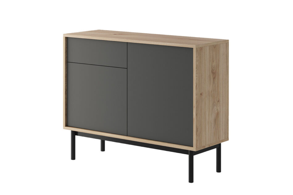 VARIA Komoda antracytowy/dąb - zdjęcie 0