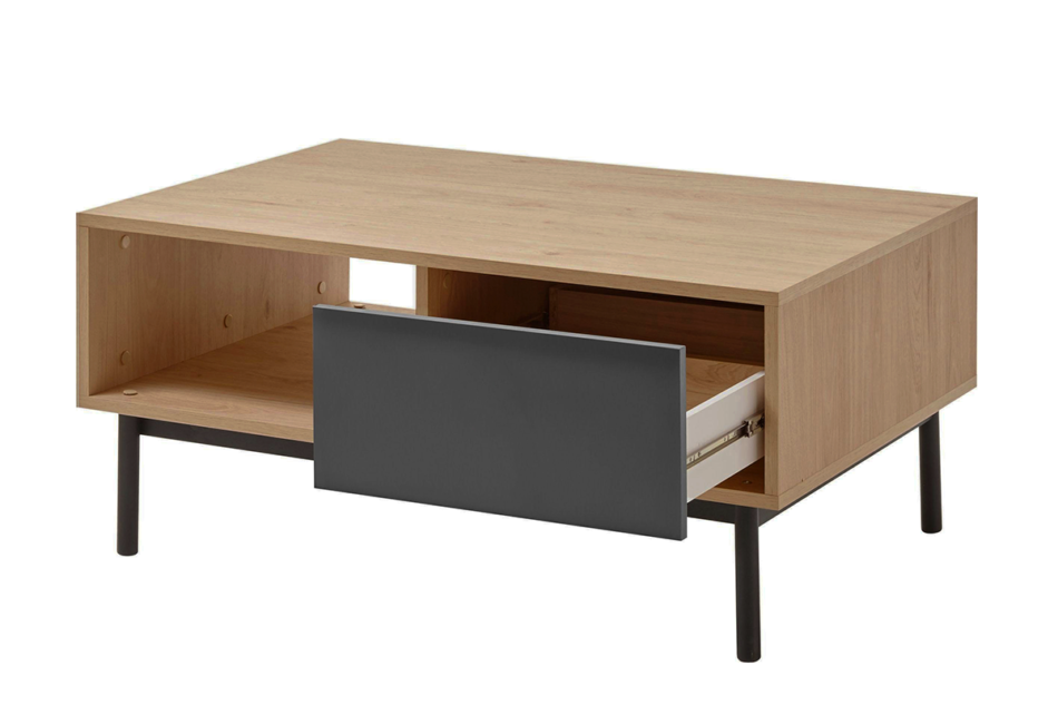 VARIA Stolik kawowy antracytowy/dąb - zdjęcie 3