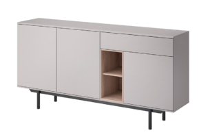 NISSO, https://dev1-mda.konsimo.pl/kolekcja/nisso/ Komoda szary/dąb - zdjęcie