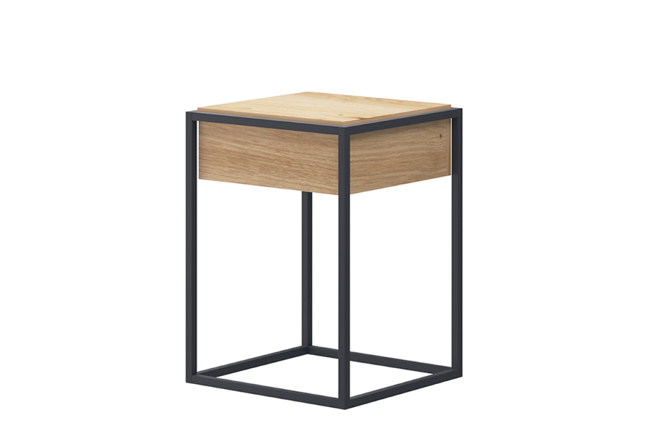 MORIO Stolik nocny dąb naturalny - zdjęcie 0