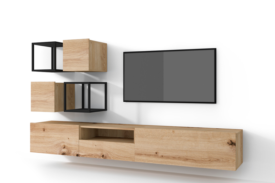 MORIO Zestaw mebli do salonu 6 el. dąb naturalny - zdjęcie 0