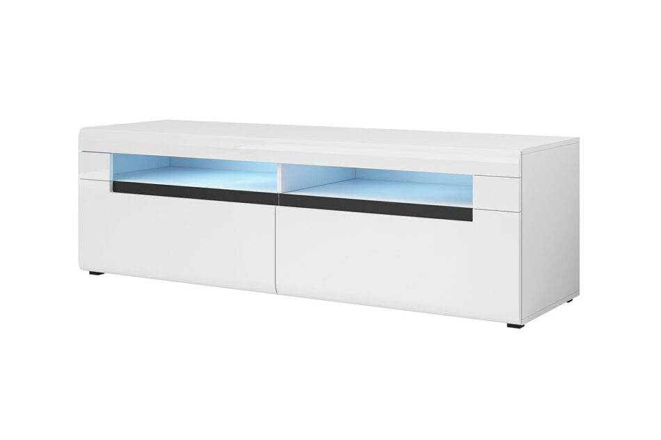 HEKTOR Szafka RTV biały połysk - zdjęcie 0