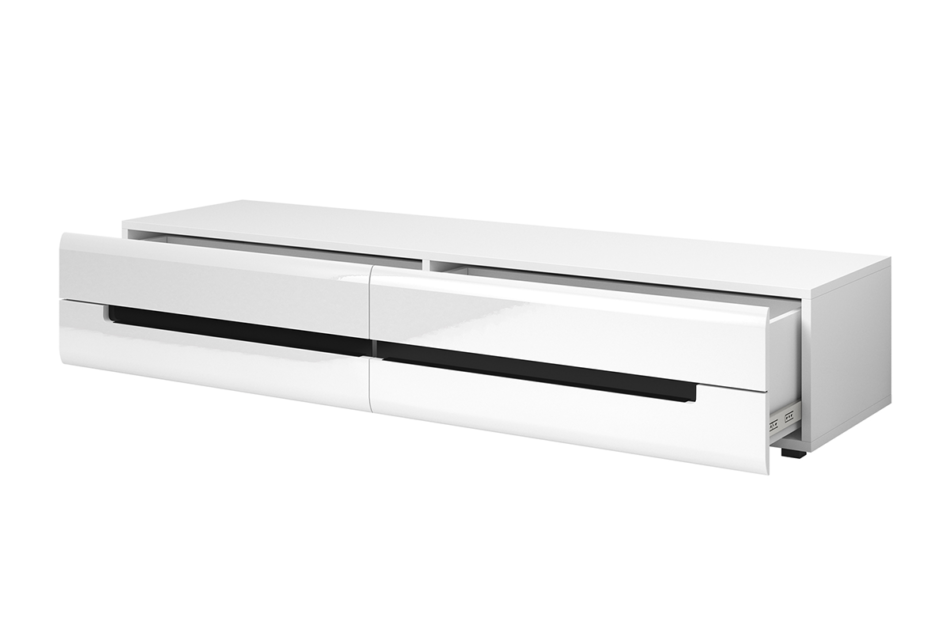 HEKTOR Szafka RTV biały połysk - zdjęcie 1