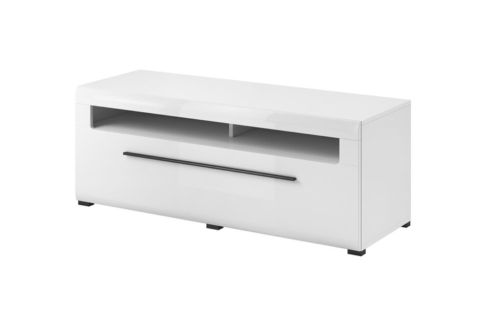 TULSA Szafka RTV biały połysk - zdjęcie 0