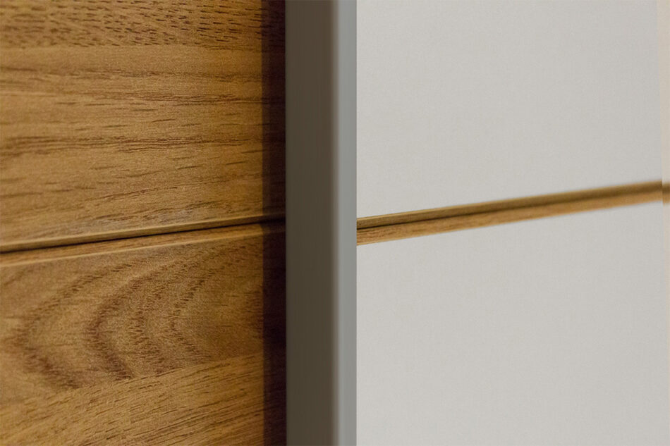 GALAXY Szafa ubraniowa biały/jasny dąb - zdjęcie 2