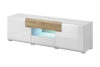 TOLEDO Szafka RTV biały/jasny dąb - zdjęcie 1