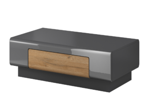 TOLEDO, https://dev1-mda.konsimo.pl/kolekcja/toledo/ Stolik kawowy antracyt połysk/dąb naturalny - zdjęcie