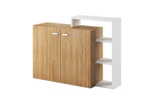 BOTA, https://dev1-mda.konsimo.pl/kolekcja/bota/ Komoda dąb naturalny/biały - zdjęcie