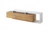 BOTA Szafka RTV dąb naturalny/biały - zdjęcie 1