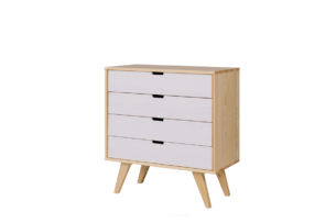 MONTI, https://dev1-mda.konsimo.pl/kolekcja/monti/ Komoda dąb/biały - zdjęcie