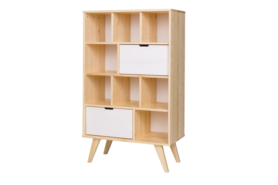 MONTI Regał dąb/biały - zdjęcie 0