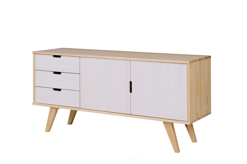 MONTI Komoda dąb/biały - zdjęcie 0