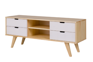 MONTI, https://dev1-mda.konsimo.pl/kolekcja/monti/ Szafka RTV dąb/biały - zdjęcie