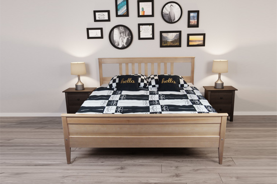 CUCULI Łóżko rama dąb - zdjęcie 1