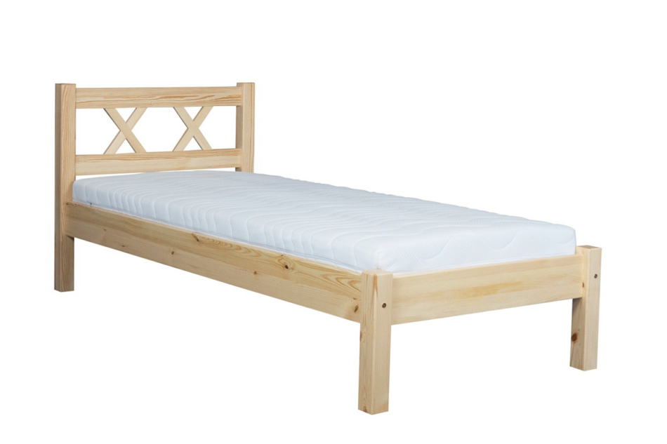 LISSO Łóżko rama sosna naturalna - zdjęcie 1