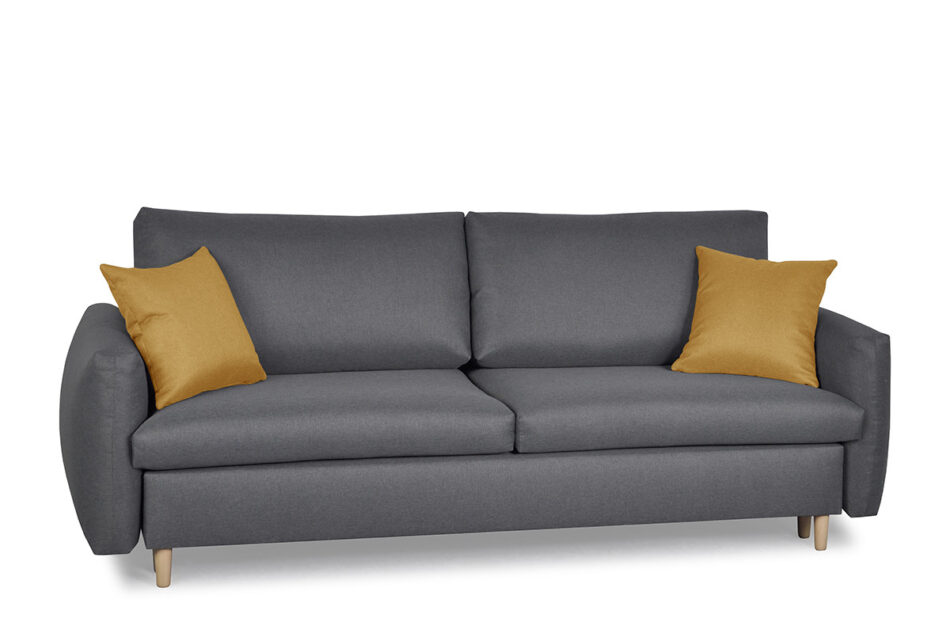 TUBI Sofa 3 szary/żółty - zdjęcie 1
