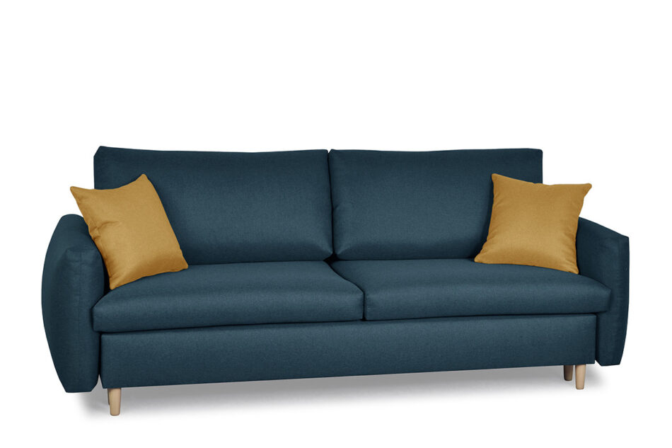 TUBI Sofa 3 granatowy/żółty - zdjęcie 1
