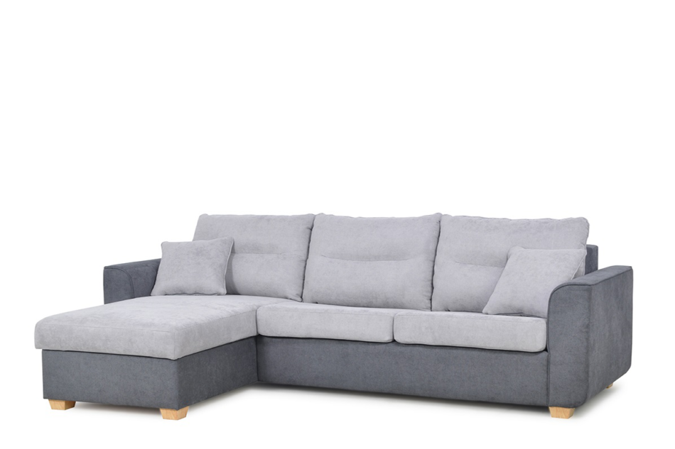 URKE Narożnik lewy/prawy jasny szary/ciemny szary - zdjęcie 1