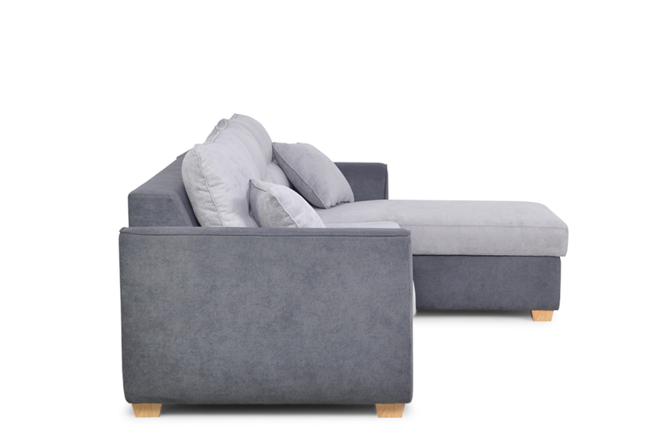 URKE Narożnik lewy/prawy jasny szary/ciemny szary - zdjęcie 2