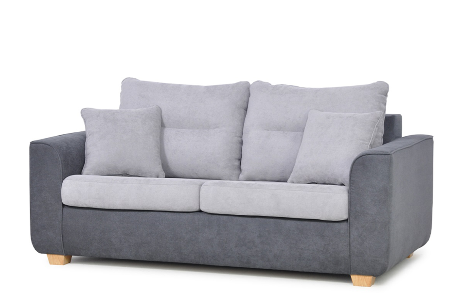 URKE Sofa 3 jasny szary/ciemny szary - zdjęcie 1