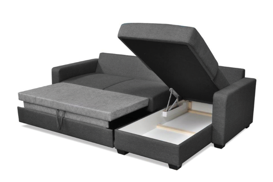 JUGO Narożnik lewy/prawy ciemny szary - zdjęcie 1