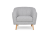 HAMPI Fotel jasny szary - zdjęcie 1