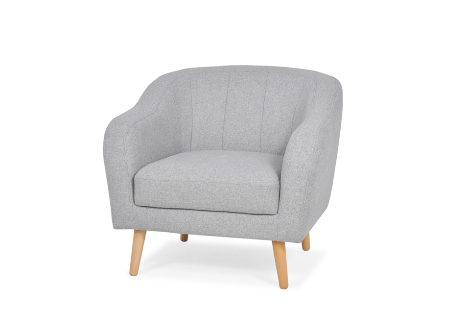 HAMPI Fotel jasny szary - zdjęcie 1