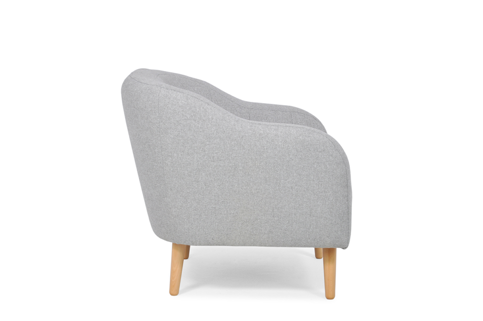 HAMPI Fotel jasny szary - zdjęcie 2