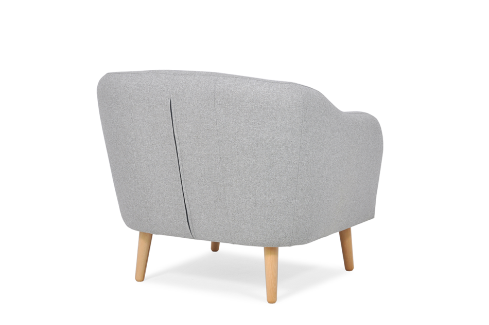 HAMPI Fotel jasny szary - zdjęcie 3