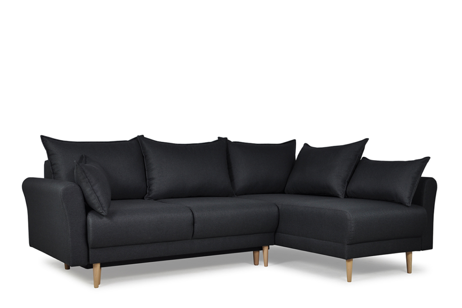 QUERKUS Narożnik prawy antracytowy - zdjęcie 1