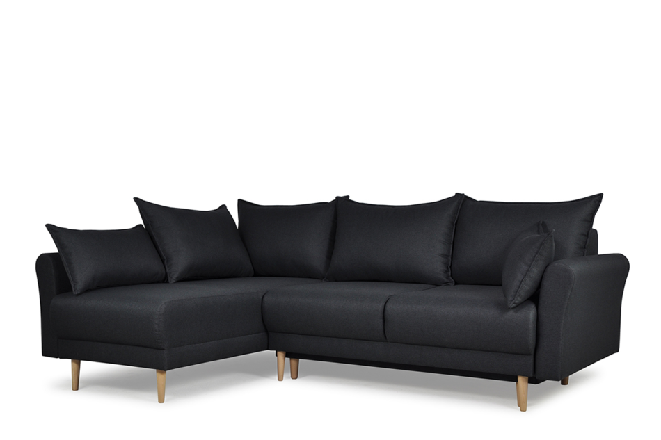 QUERKUS Narożnik lewy antracytowy - zdjęcie 1