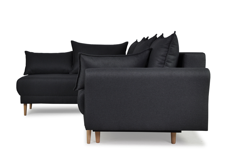 QUERKUS Narożnik lewy antracytowy - zdjęcie 2