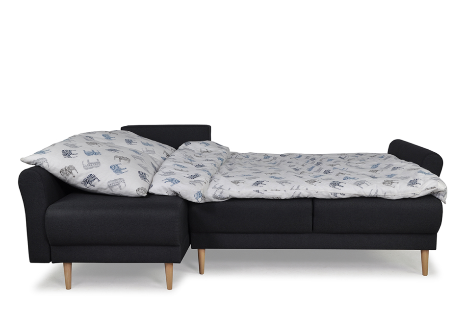 QUERKUS Narożnik lewy antracytowy - zdjęcie 6