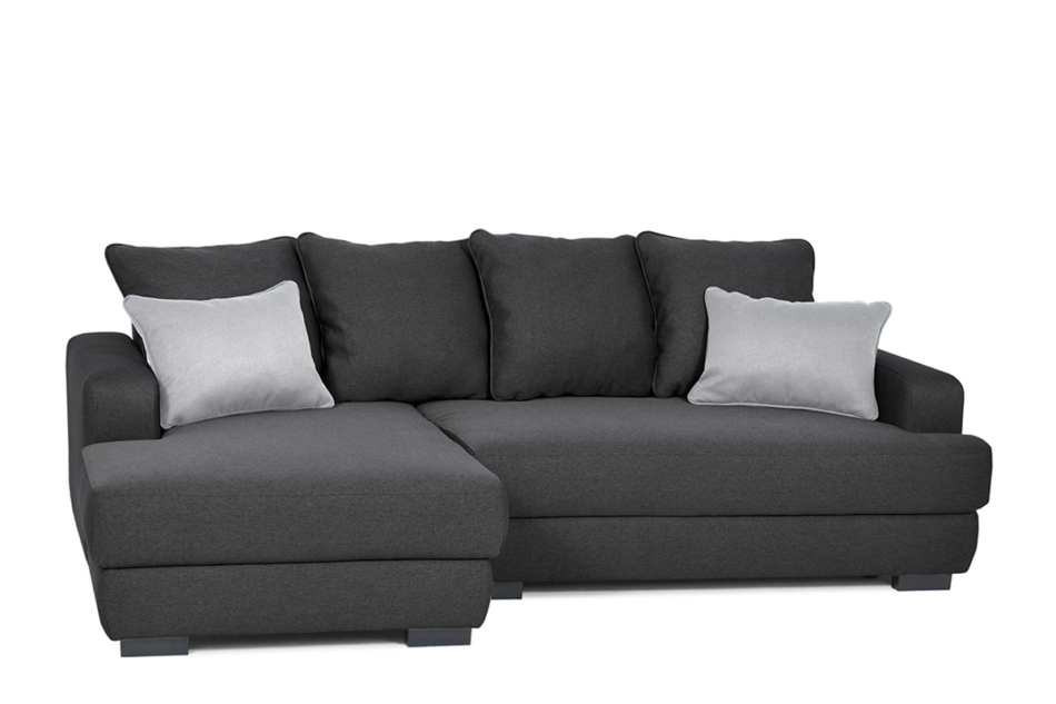 TUBERO Narożnik lewy czarny/szary - zdjęcie 2