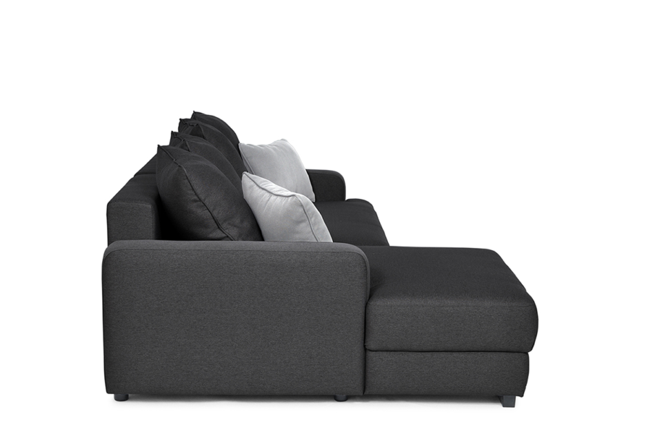 TUBERO Narożnik lewy czarny/szary - zdjęcie 3