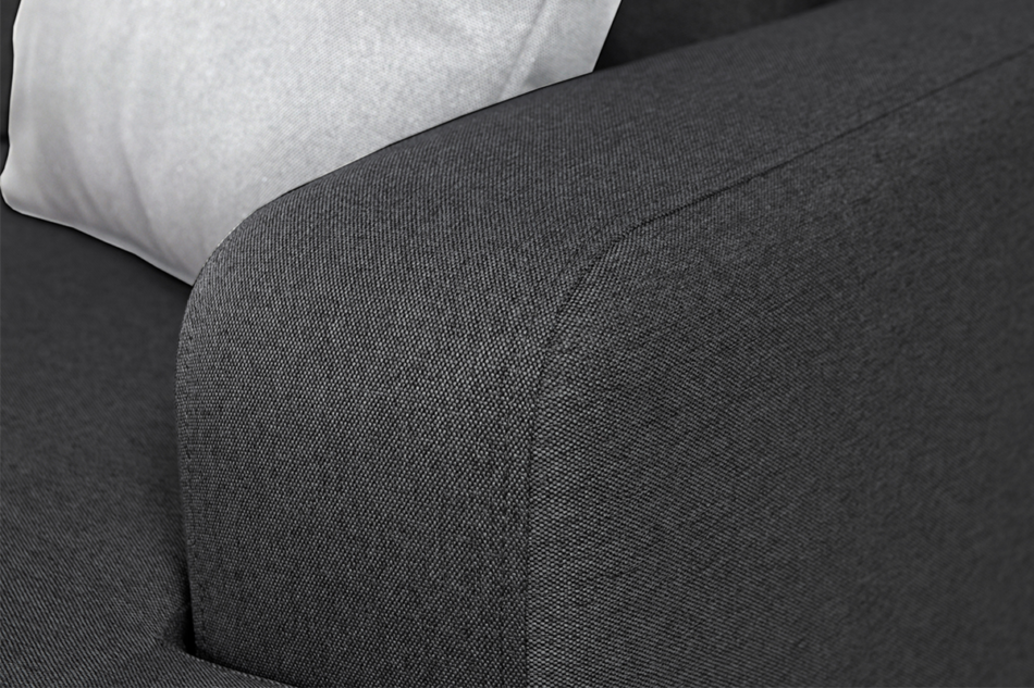 TUBERO Narożnik lewy czarny/szary - zdjęcie 7