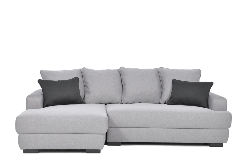 TUBERO Narożnik lewy szary/czarny - zdjęcie 0