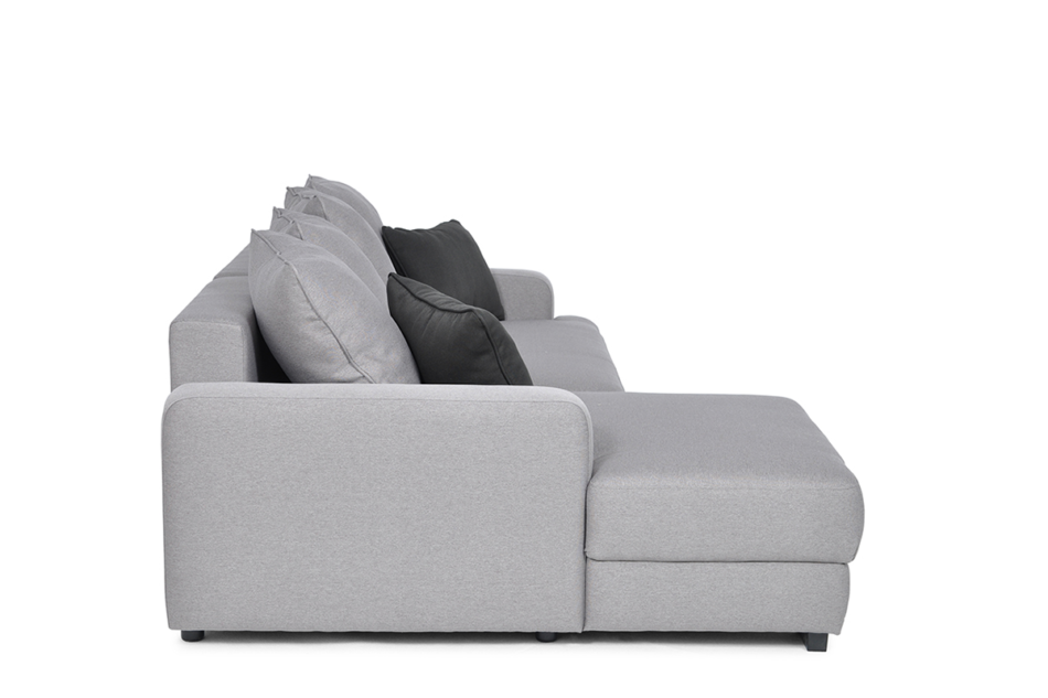 TUBERO Narożnik lewy szary/czarny - zdjęcie 3