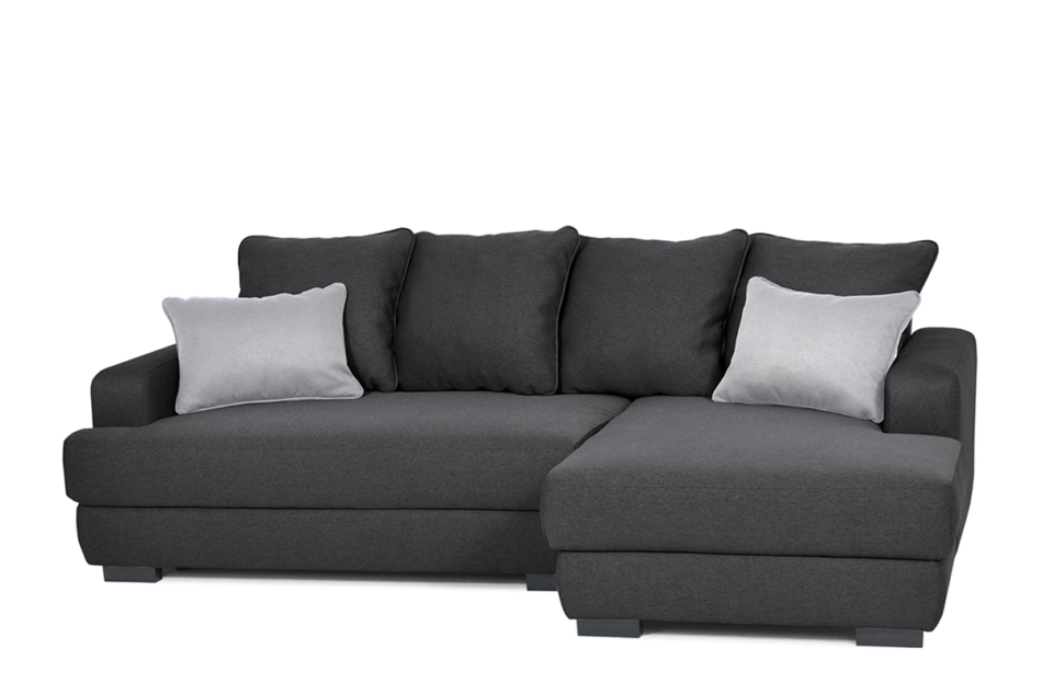 TUBERO Narożnik prawy czarny/szary - zdjęcie 2